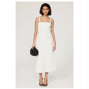 Proenza Schouler Smocked Pleated Midi Dress
